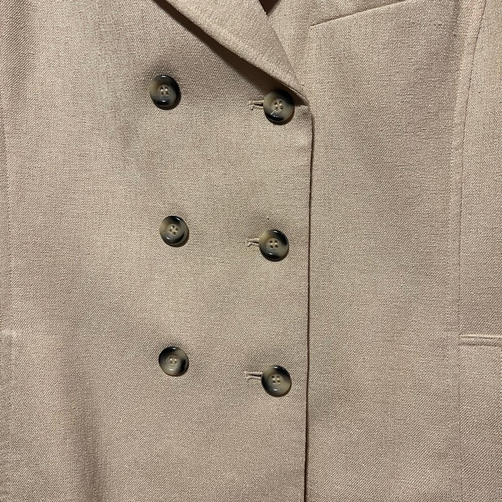 Kasper ALS Double-Breasted Button Up Yellow‎ Blazer Women’s Size 16 - Picture 4 of 15